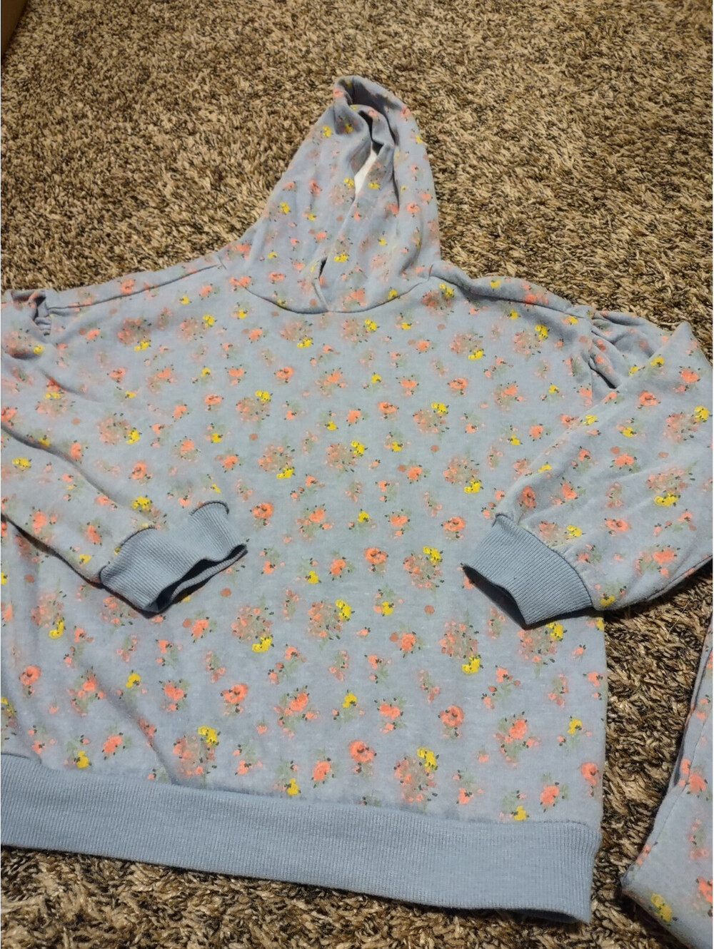 Girls Floral Jogger Set Size 12